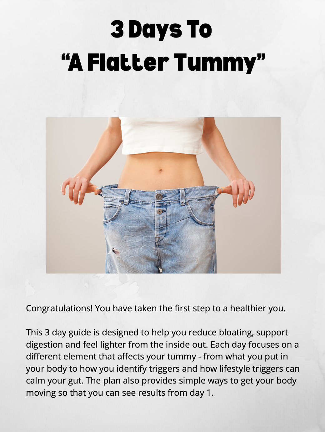 3 Days to a FLATTER TUMMY