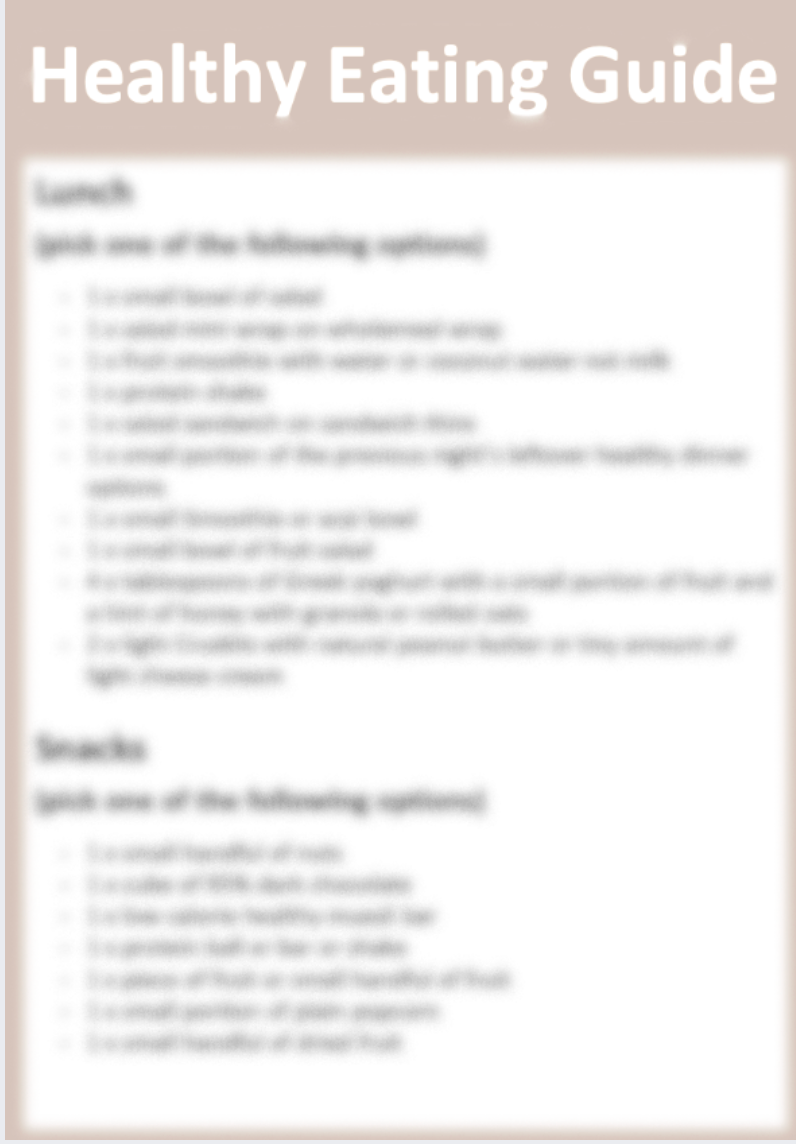 28 Day Healthy Eating Challenge