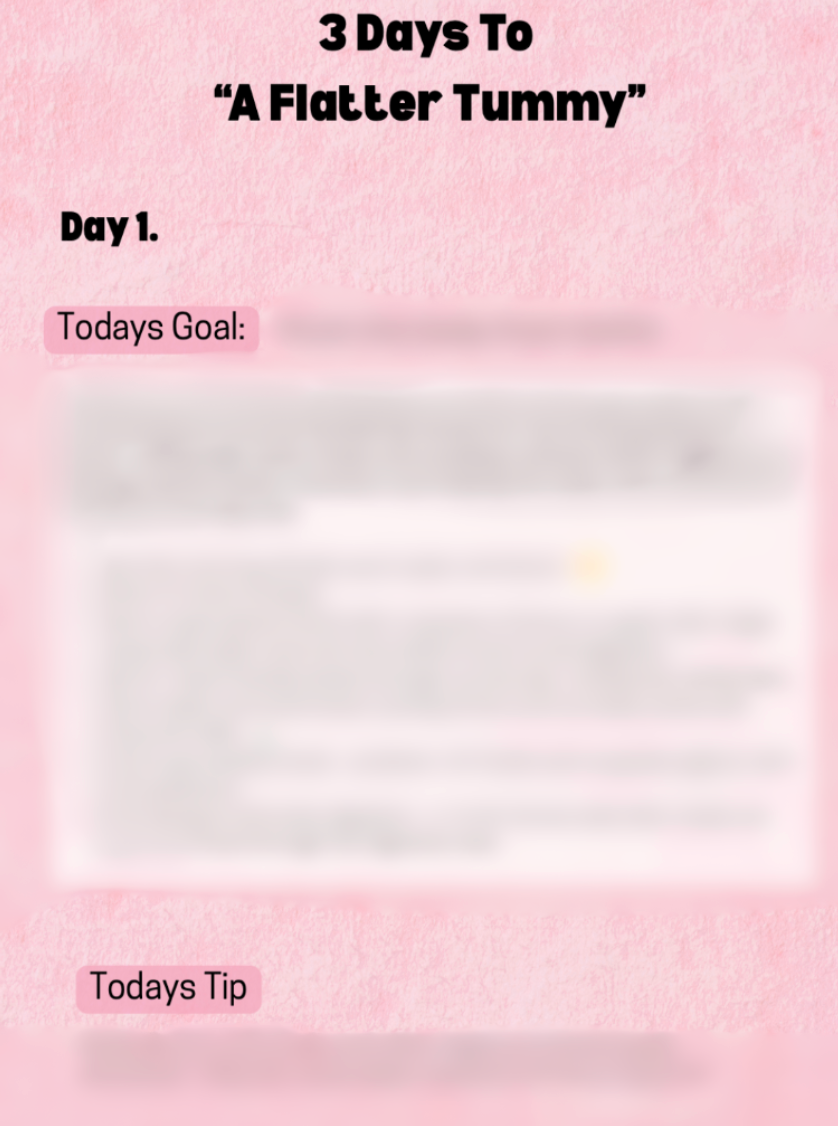 3 Days to a FLATTER TUMMY