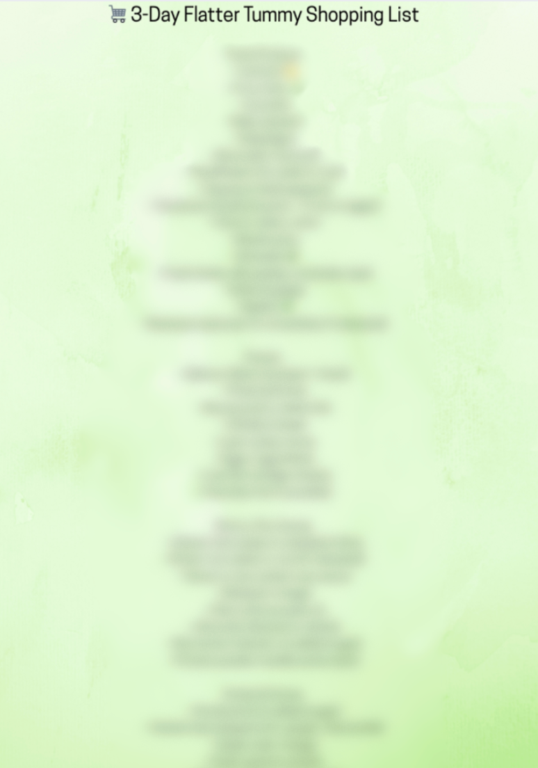 3 Days to a FLATTER TUMMY